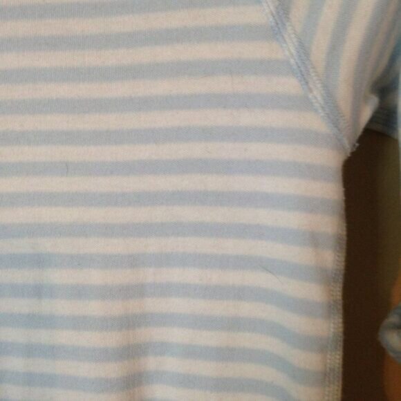 Hanna Andersson Striped Footed Sleeper 100% Organic Cotton 3-6 Months - Picture 2 of 5